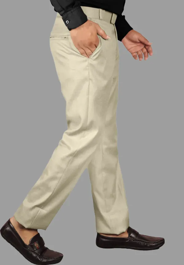 Men's_Beige_Regular_Fit_Premium_Poly_Cotton_Formal_Trousers