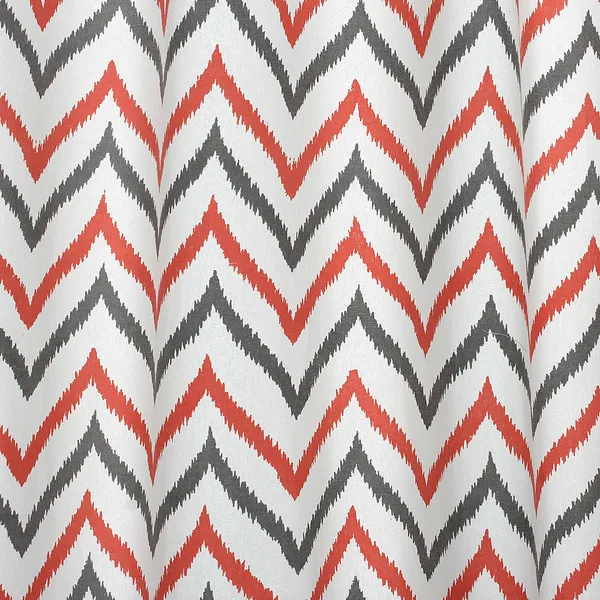 Pack_of_2_Cotton_Coral_Double_Ikat_Chevron_Printed_Eyelet_Curtain_Set_for_Window_and_Door