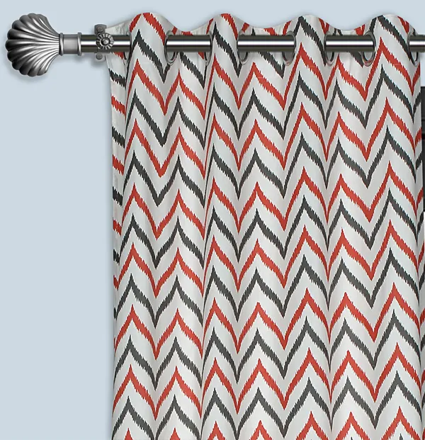 Pack_of_2_Cotton_Coral_Double_Ikat_Chevron_Printed_Eyelet_Curtain_Set_for_Window_and_Door