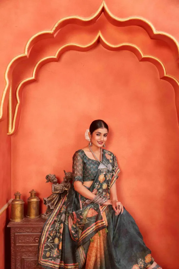 Multicolor_Chanderi_Silk_Fancy_Digital_Printed_Saree_With_Blouse