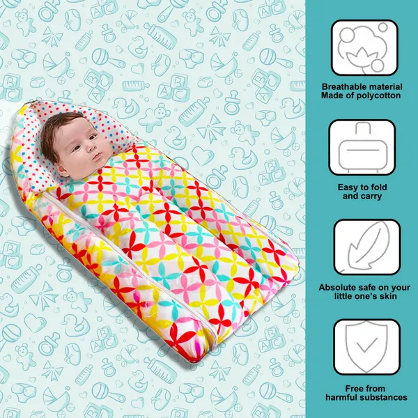 Mite_Baby_Feeding_Pillow_Bedding_Set_with_Mosquito_net_and_Sleeping_Bag_Combo_(Flower)