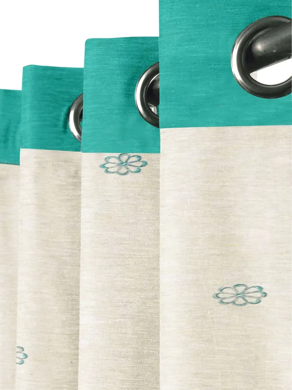Pack_of_2_Cotton_Sea_Green_Vally_of_flowers_Collection_Curtain_Set_for_Window_and_Door