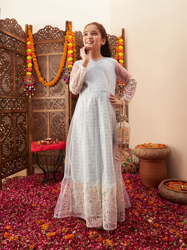 Blue_Dress_for_Girl_|_Fit_And_Flare