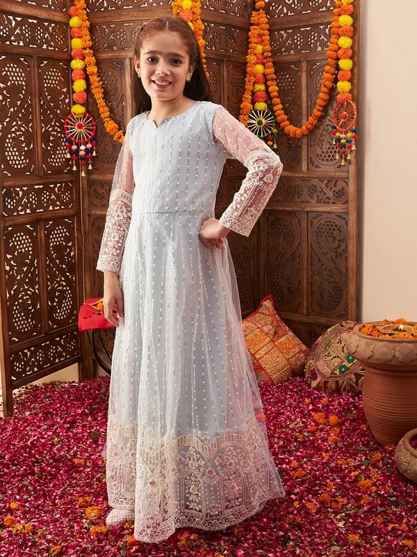 Blue_Dress_for_Girl_|_Fit_And_Flare