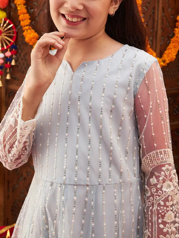 Blue_Dress_for_Girl_|_Fit_And_Flare