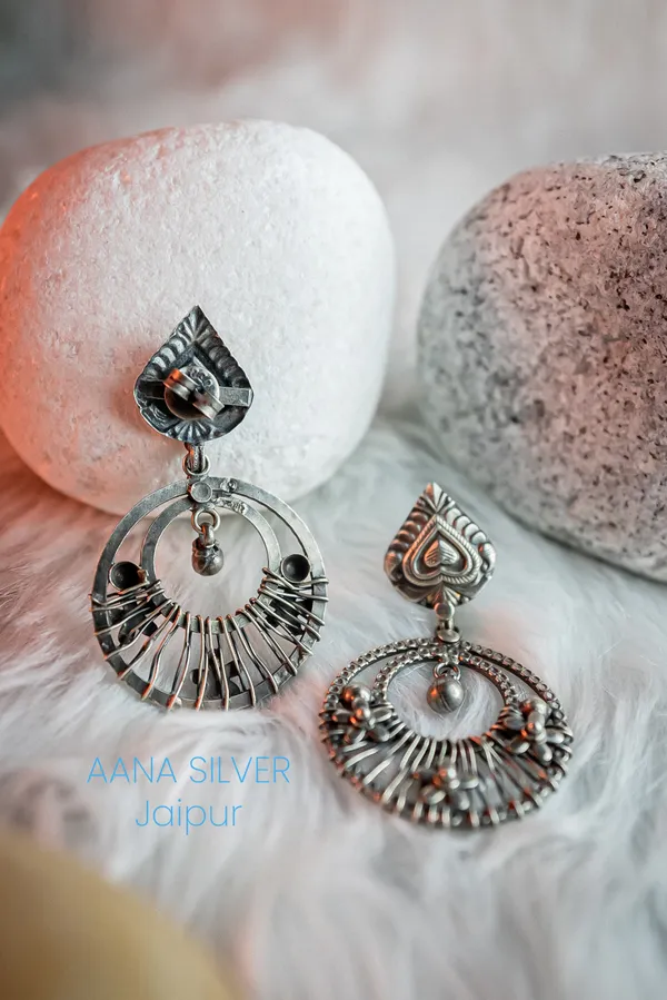 925_Pure_Sterling_Silver_|_Versatile_Heart_Jali_Earrings_|_Well_Stamped_&_Hallmarked