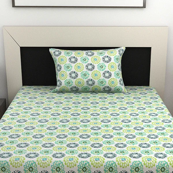 100%_Cotton_120_TC_Dahila_Single_Bedsheet_1_Pillow_Cover,_Deep_Lake