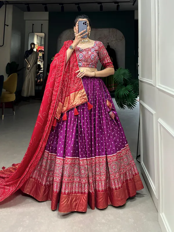 Purple_Premium_&_Elegant_Dola_Silk_Lehenga_Choli_For_Women