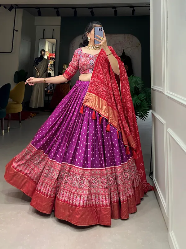 Purple_Premium_&_Elegant_Dola_Silk_Lehenga_Choli_For_Women