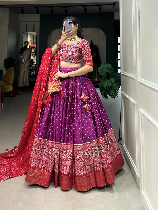 Purple_Premium_&_Elegant_Dola_Silk_Lehenga_Choli_For_Women