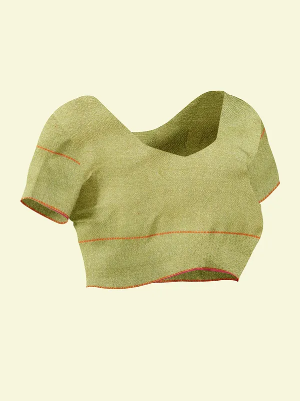 Green_Cotton_Blend_Banarasi_Sarees_For_Women