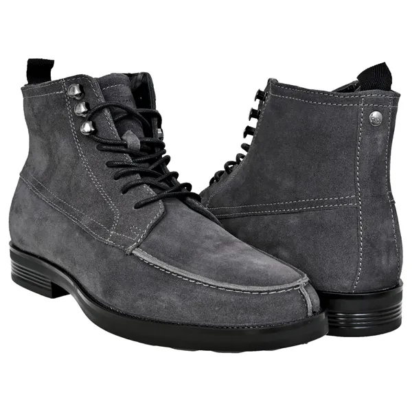 Grey_Genuine_Suede_Leather_Biker_Boots_For_Men