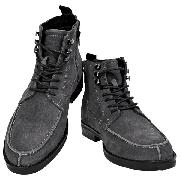 Grey_Genuine_Suede_Leather_Biker_Boots_For_Men