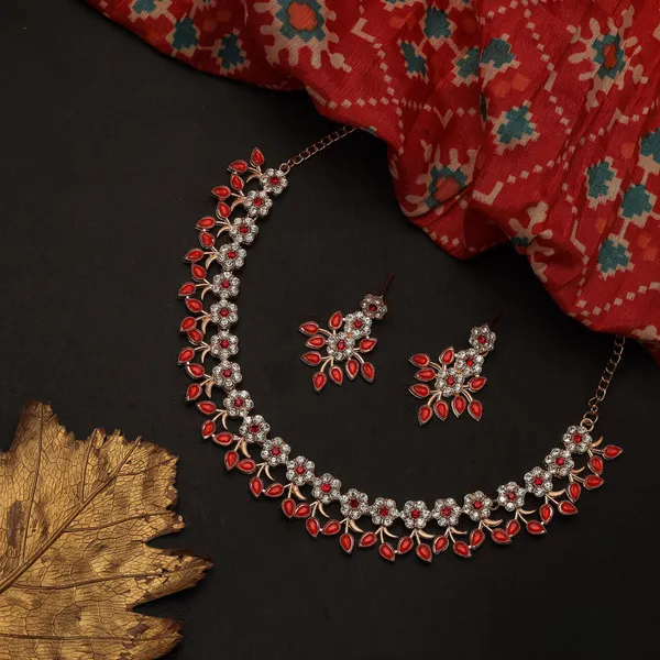 Gujju_Latest_Necklace_Set_With_Earrings_For_Girls_And_Women