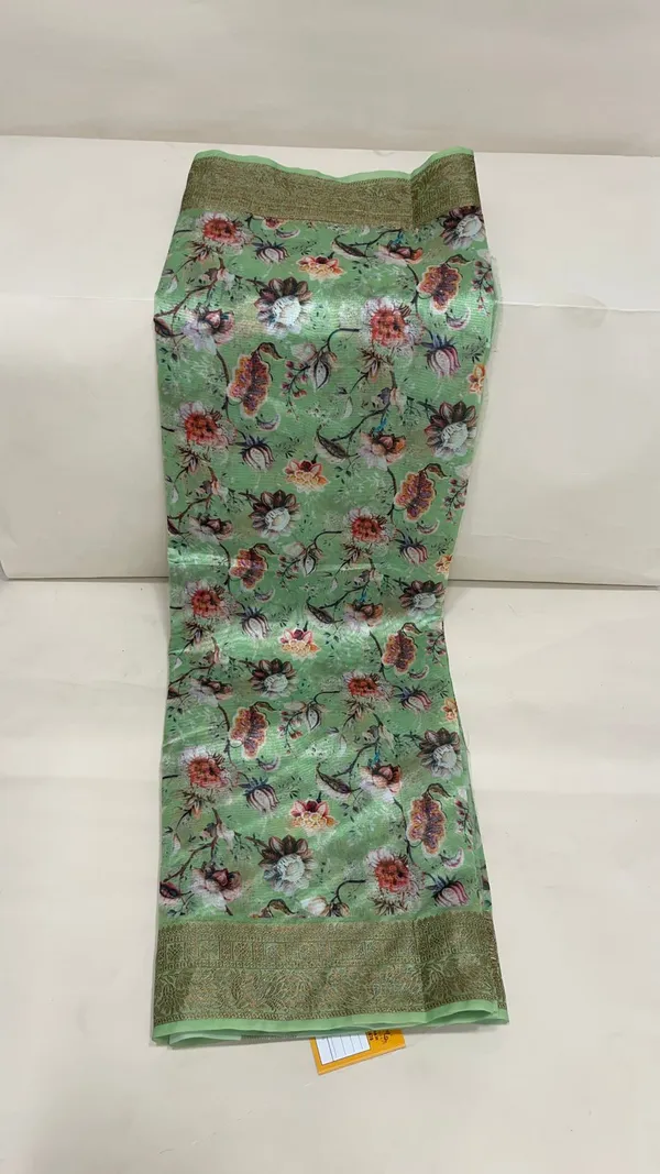 Humairah_Presents_Pista_Green_Warm_Silk_Floral_Digital_Print_Copper_Zari_Border_Banarasi_Saree_with_Floral_Print_Booti_Pista_Green_Blouse