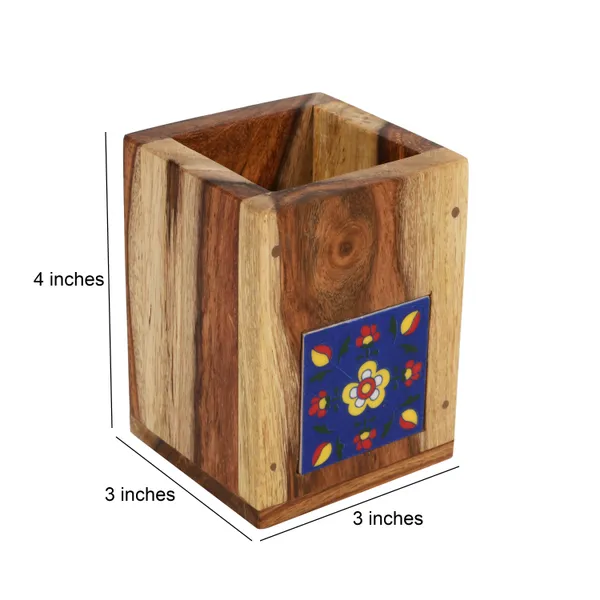 Multicolor_Natural_Wood_With_Ceramic_Tile_Pen_Stand,_Pencil_Holder_For_Office_Table_Decorationsize