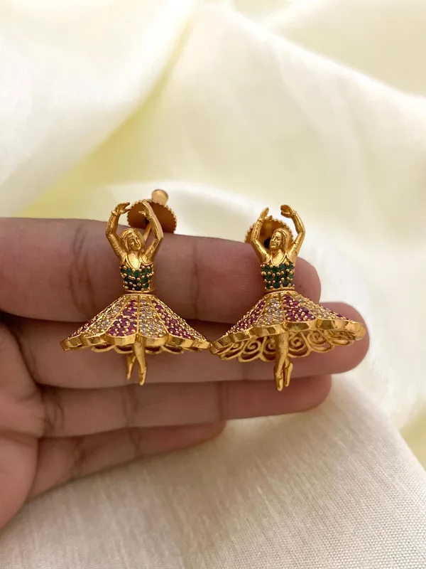 Latest_Dancing_Doll_Matte_finish_Earring