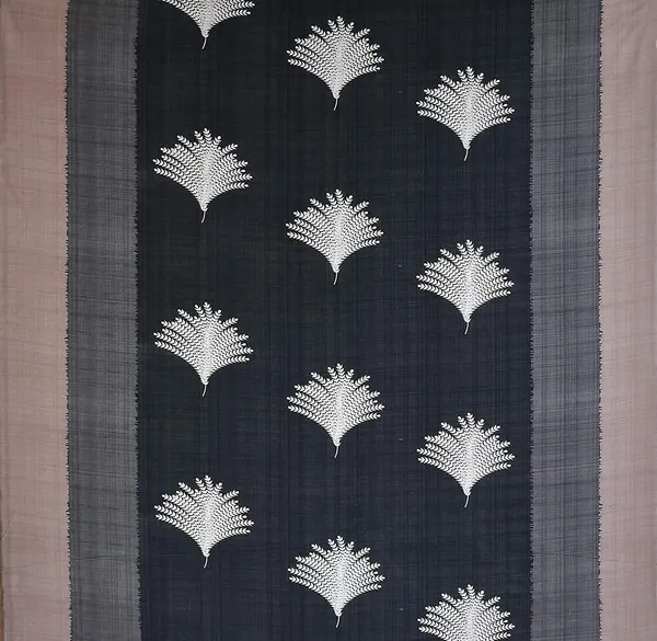 220TC_Glace_Cotton_Flat_Bedsheet_for_Double_Bed_with_Two_Pillow_Covers_-_90x100_Inches_-_Black