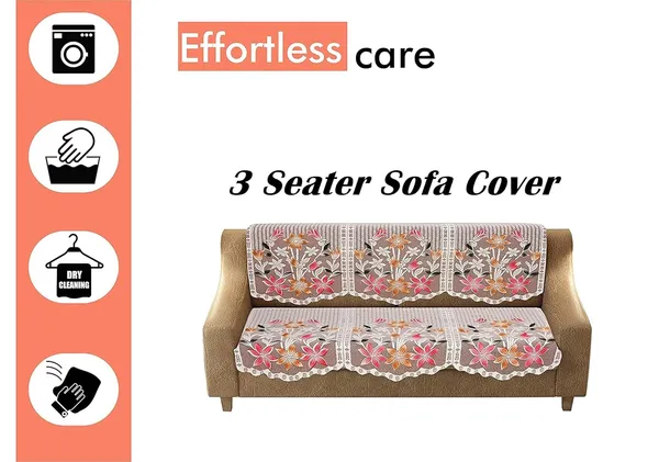 Polyester_Cotton_Blended_Floral_3_Seater_Sofa_Cover,_Brown