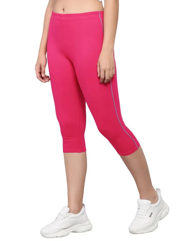 Rani_Pink_Capri__Comfortable,_Stylish_And_Trendy_Casual_Wear