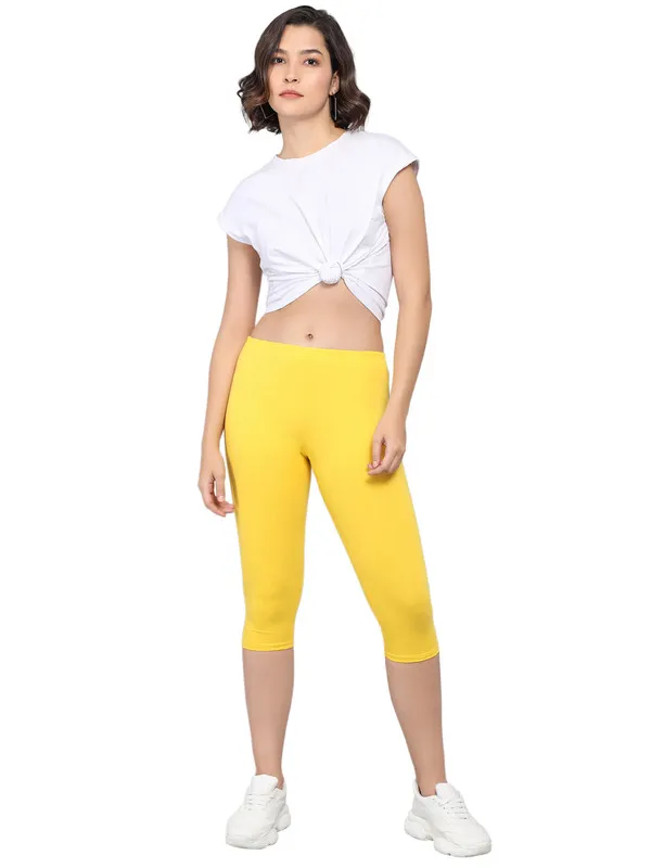 Yellow_Capri__Comfortable,_Stylish_And_Trendy_Casual_Wear