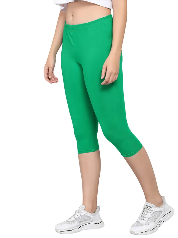 Dark_Green_Capri__Comfortable,_Stylish_And_Trendy_Casual_Wear