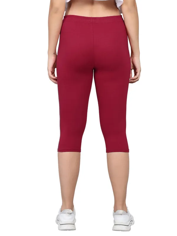 Maroon_Capri__Comfortable,_Stylish_And_Trendy_Casual_Wear