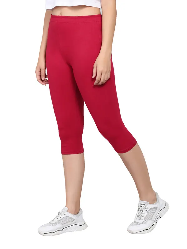 Maroon_Capri__Comfortable,_Stylish_And_Trendy_Casual_Wear