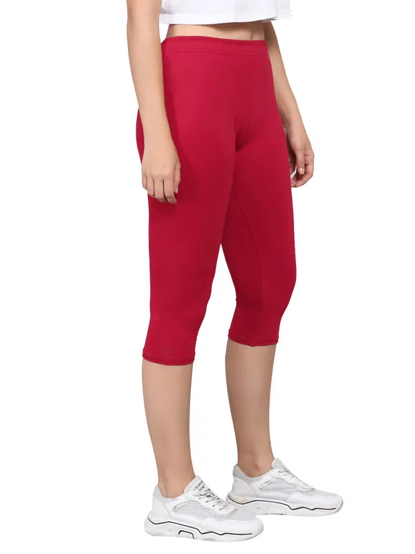 Maroon_Capri__Comfortable,_Stylish_And_Trendy_Casual_Wear