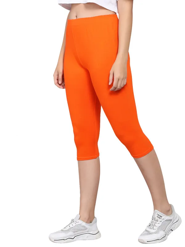Orange_Capri__Comfortable,_Stylish_And_Trendy_Casual_Wear