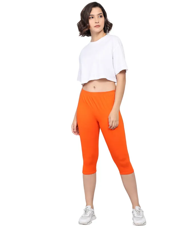 Orange_Capri__Comfortable,_Stylish_And_Trendy_Casual_Wear