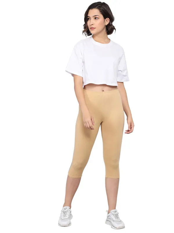 Beige_Capri__Comfortable,_Stylish_And_Trendy_Casual_Wear