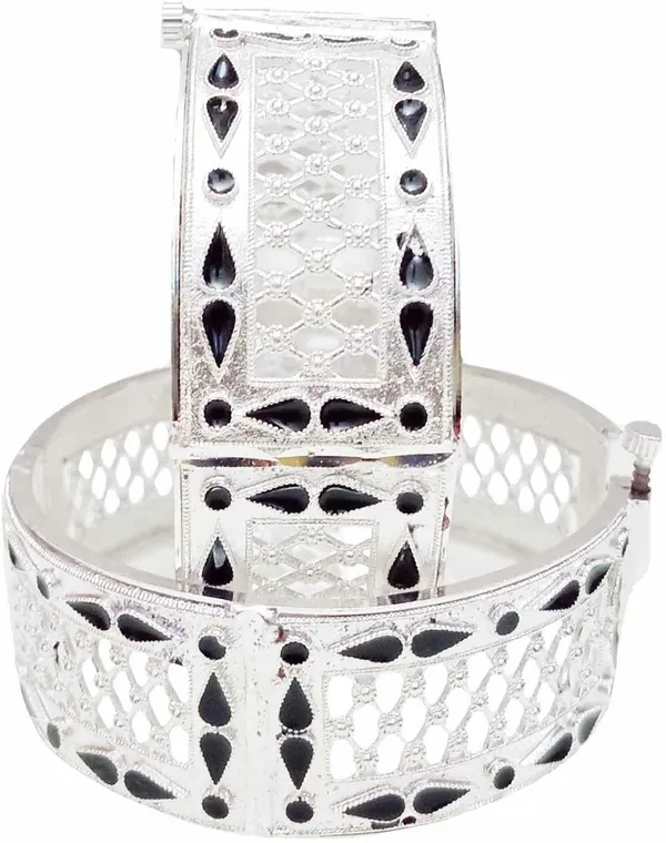 BGGOLD_Assamese_Traditional_Silver-Tone_Cutwork_Bangle_for_Women