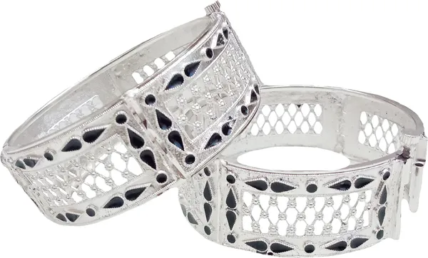 BGGOLD_Assamese_Traditional_Silver-Tone_Cutwork_Bangle_for_Women