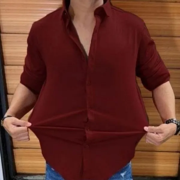 Full_Sleeve_Lycra_Casual_Shirt_For_Men