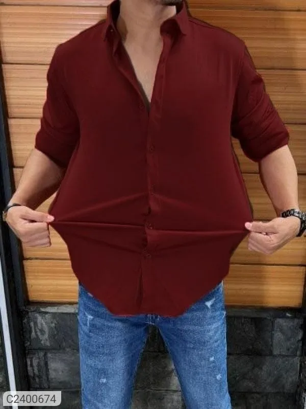 Full_Sleeve_Lycra_Casual_Shirt_For_Men