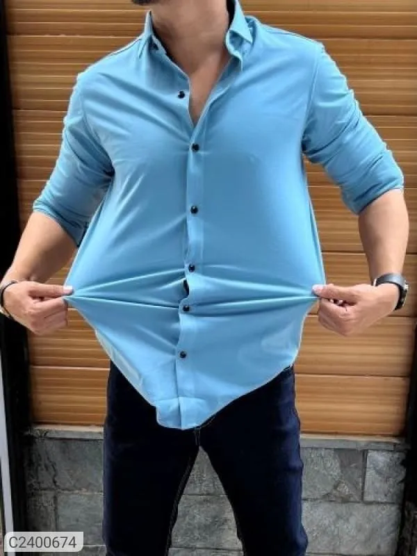 Full_Sleeve_Lycra_Casual_Shirt_For_Men