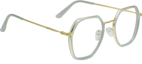 Grey,Transparent_Full_Rim_Square_Frame_(54_Mm)_-_For_Unisex