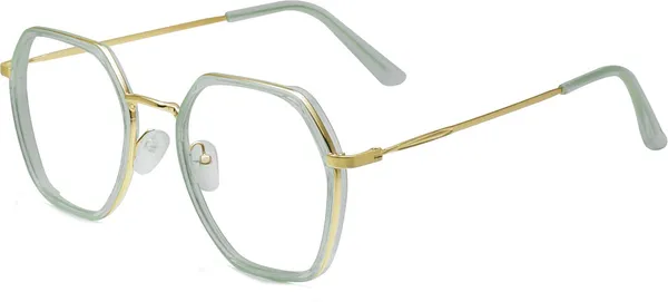 Grey,Transparent_Full_Rim_Square_Frame_(54_Mm)_-_For_Unisex