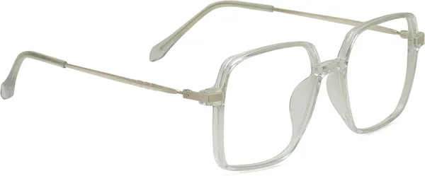 Grey,Transparent_Full_Rim_Square_Frame_(54_Mm)_-_For_Unisex