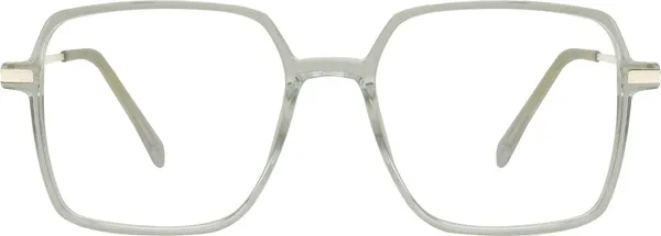 Grey,Transparent_Full_Rim_Square_Frame_(54_Mm)_-_For_Unisex