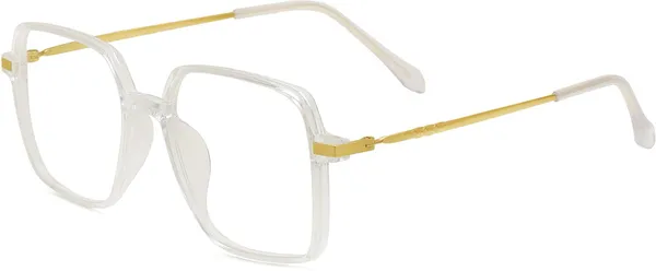 Transparent_Full_Rim_Square_Frame_(54_Mm)_-_For_Unisex