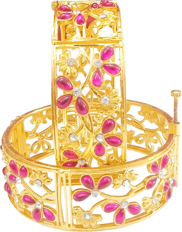 Assamese_Copper_Gold-Plated_Kada_(Pack_Of_2)