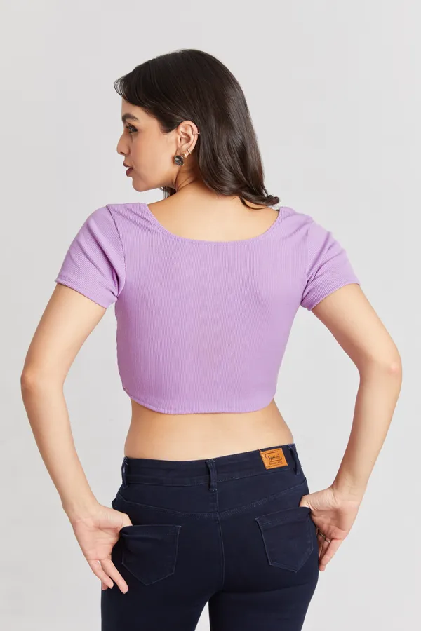 Square_Neckline_short_slive_Ribbed_Crop_Top