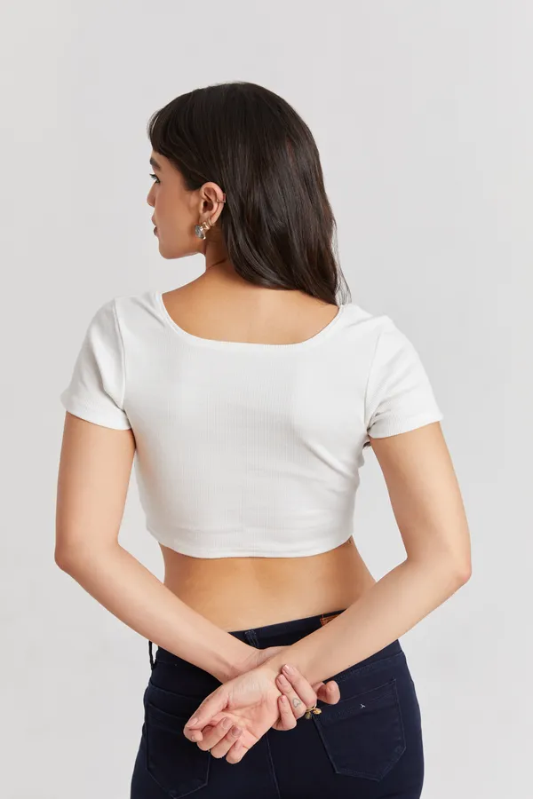 Square_Neckline_short_slive_Ribbed_Crop_Top