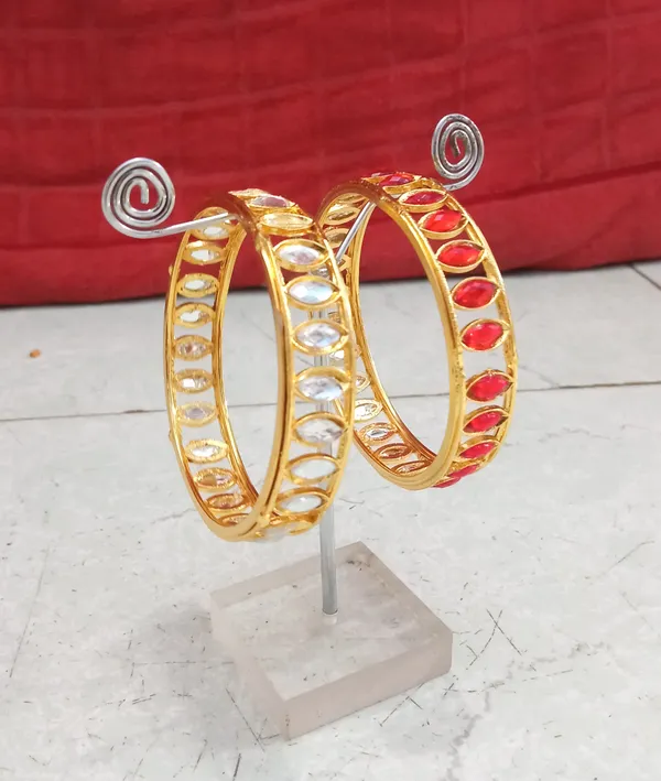 Assamese_Copper_Gold-Plated_Bangle_Set_(Pack_Of_2)