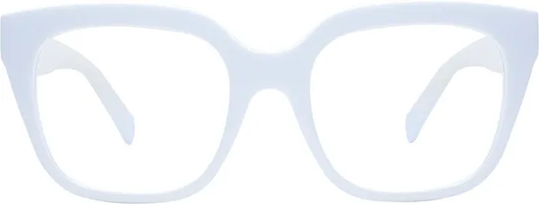 White_Full_Rim_Square_Frame_(57_Mm)_-_For_Unisex