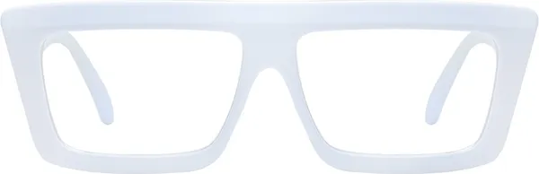 White_Full_Rim_Square_Frame_(54_Mm)_-_For_Unisex