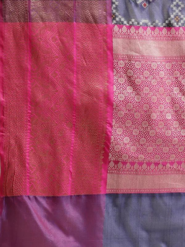 Blue_Art_Silk_Banarasi_Sarees_For_Women