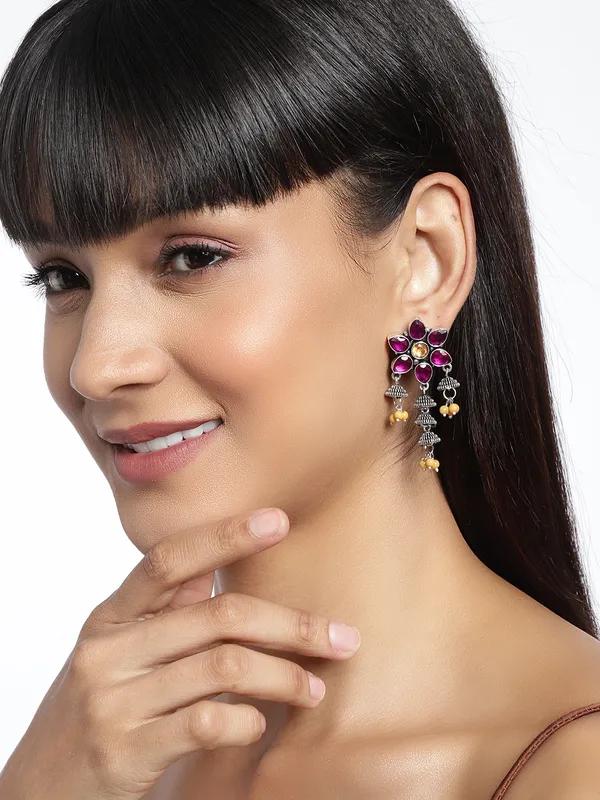 Multicoloured_Floral_Drop_Earrings